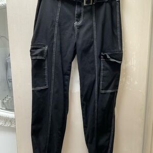 Almost Famous Cargo Pants with Contrast Stitching Size 15